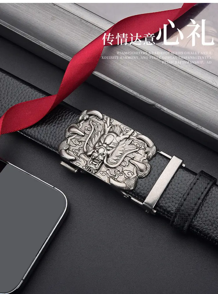 Dragon Claw Genuine Leather Belt for Men — feature 14