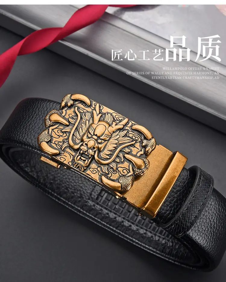 Dragon Claw Genuine Leather Belt for Men — feature 16