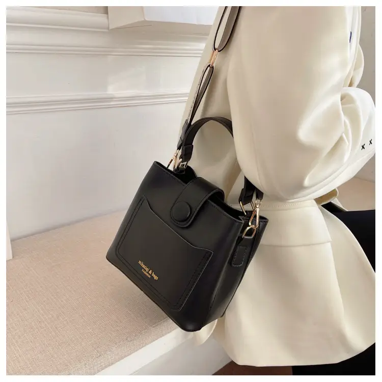 Black Vintage Bucket Bag for Women 2024 New Arrival — feature 20