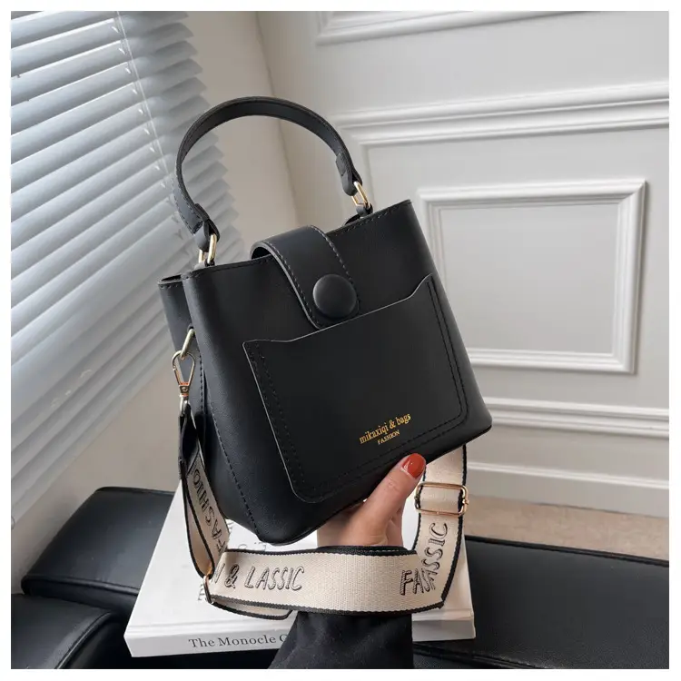 Black Vintage Bucket Bag for Women 2024 New Arrival — feature 28