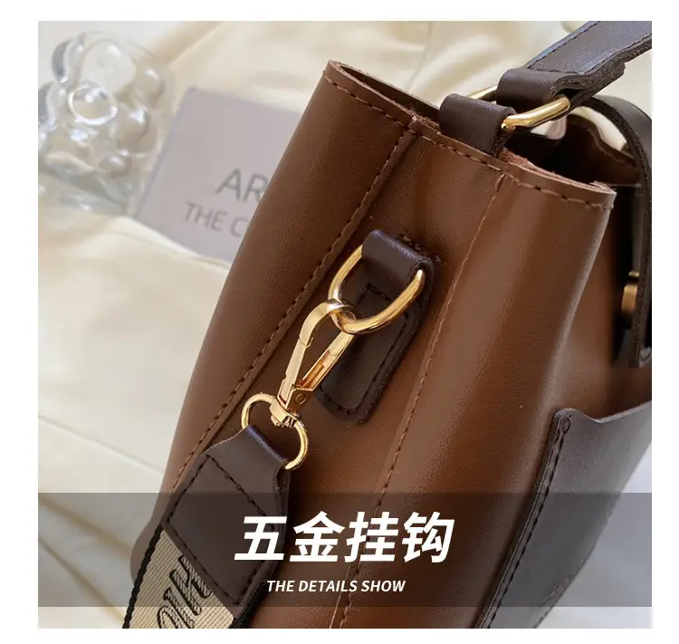 Black Vintage Bucket Bag for Women 2024 New Arrival — feature 4