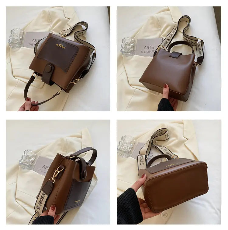 Black Vintage Bucket Bag for Women 2024 New Arrival — feature 8
