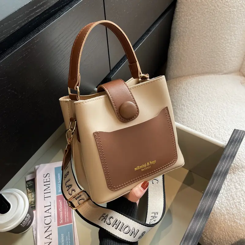 Black Vintage Bucket Bag for Women 2024 New Arrival - Image 4