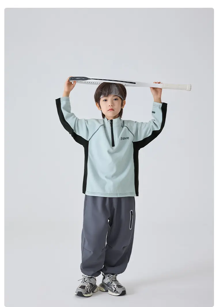 Haima Kids Winter Thermal Base Long Sleeve T-Shirt Light Blue — feature 11