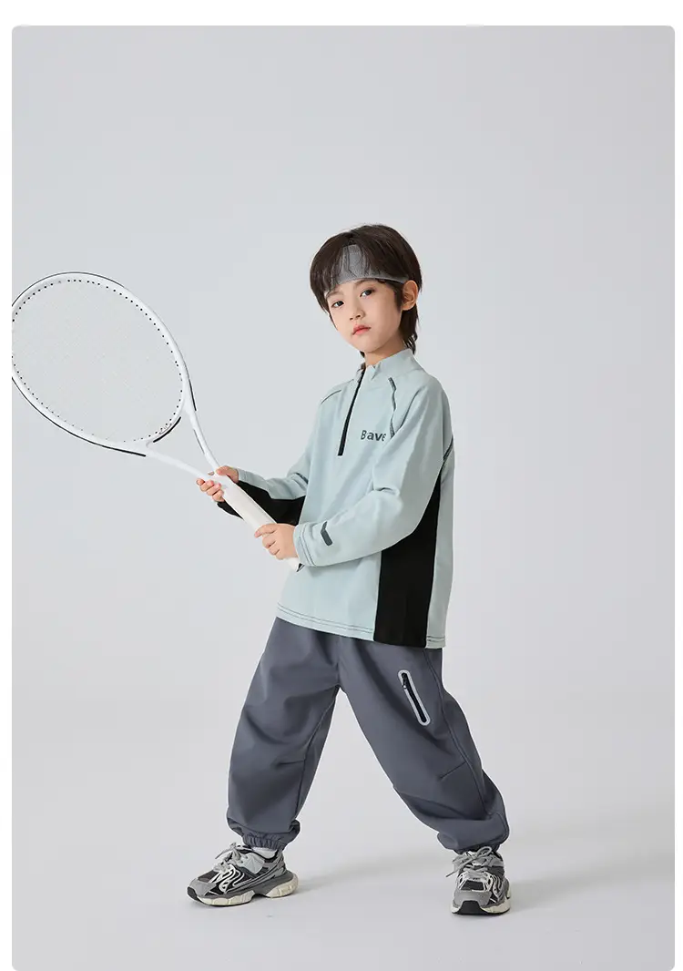 Haima Kids Winter Thermal Base Long Sleeve T-Shirt Light Blue — feature 12