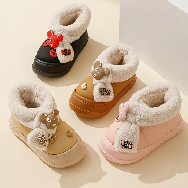 Cotton Slippers Women's 2024 New Autumn and Winter Indoor Home Non-slip Plush Comfortable Warm Couple's Cotton Shoes Men's Slippers - Image 8