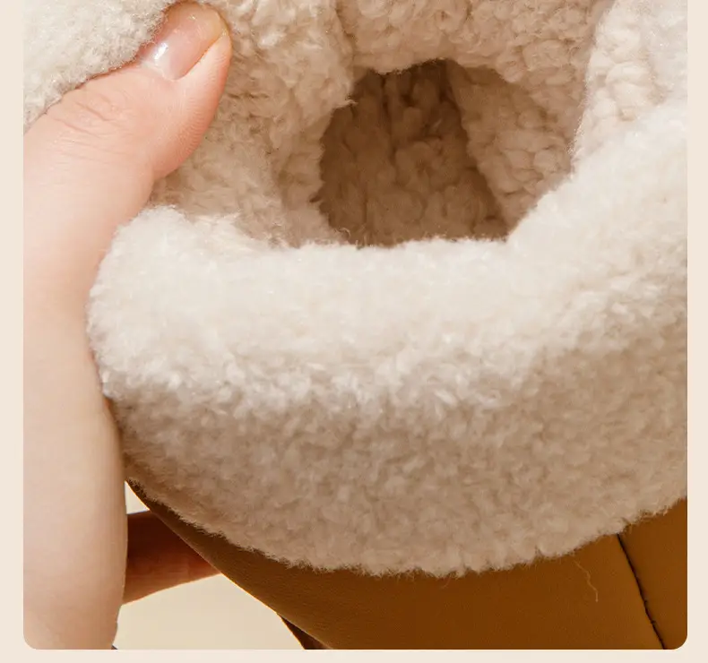 Cotton Slippers Women's 2024 New Autumn and Winter Indoor Home Non-slip Plush Comfortable Warm Couple's Cotton Shoes Men's Slippers — feature 7
