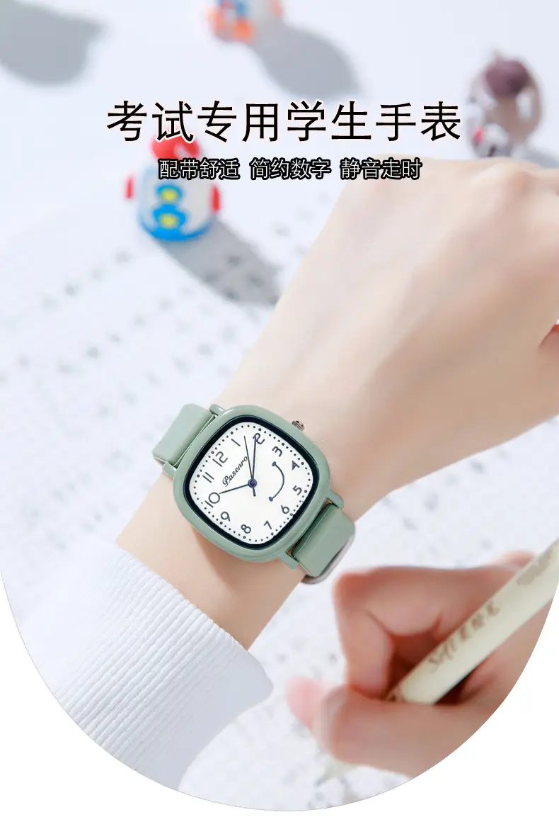 Raviv Black Square Watch for Students — feature 3