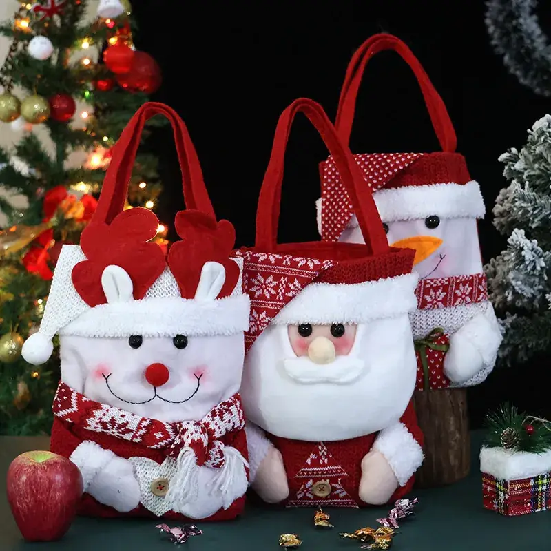 Christmas Apple Bag for Kids with Handheld Handle - Image 49
