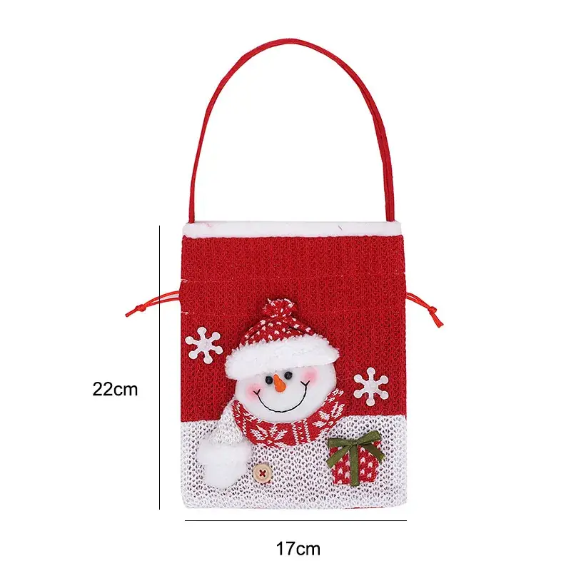 Christmas Apple Bag for Kids with Handheld Handle - Image 2