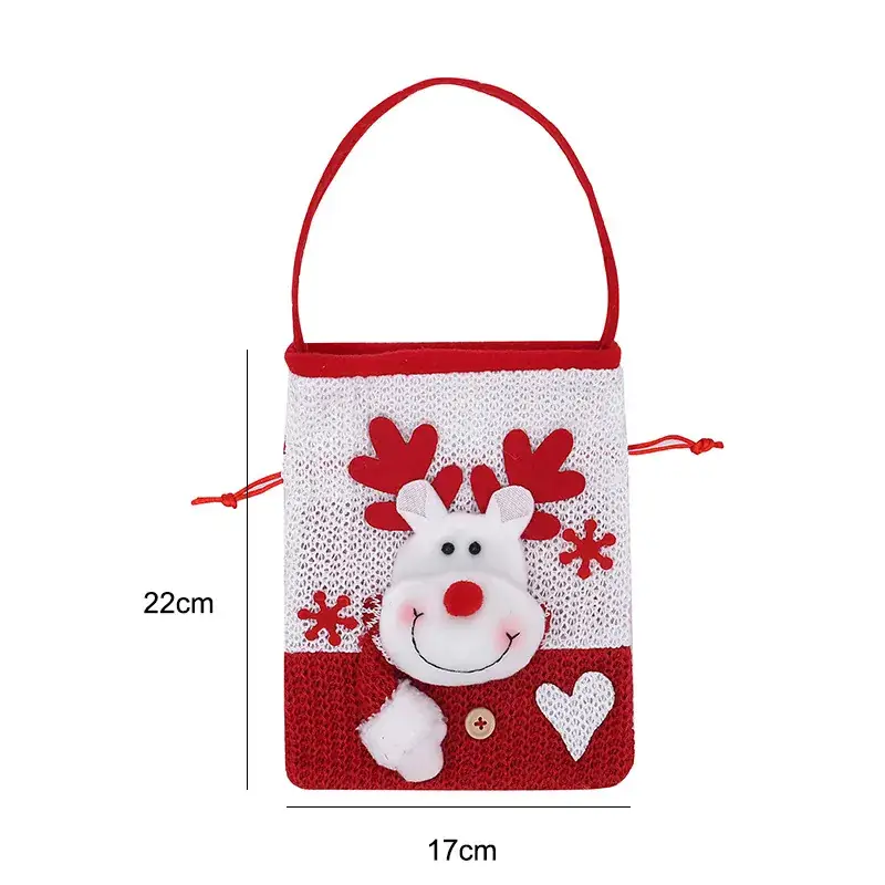 Christmas Apple Bag for Kids with Handheld Handle - Image 3