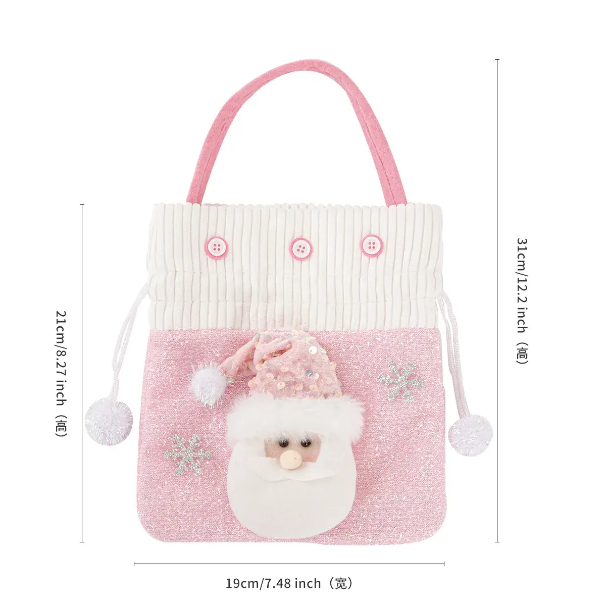 Christmas Apple Bag for Kids with Handheld Handle - Image 39