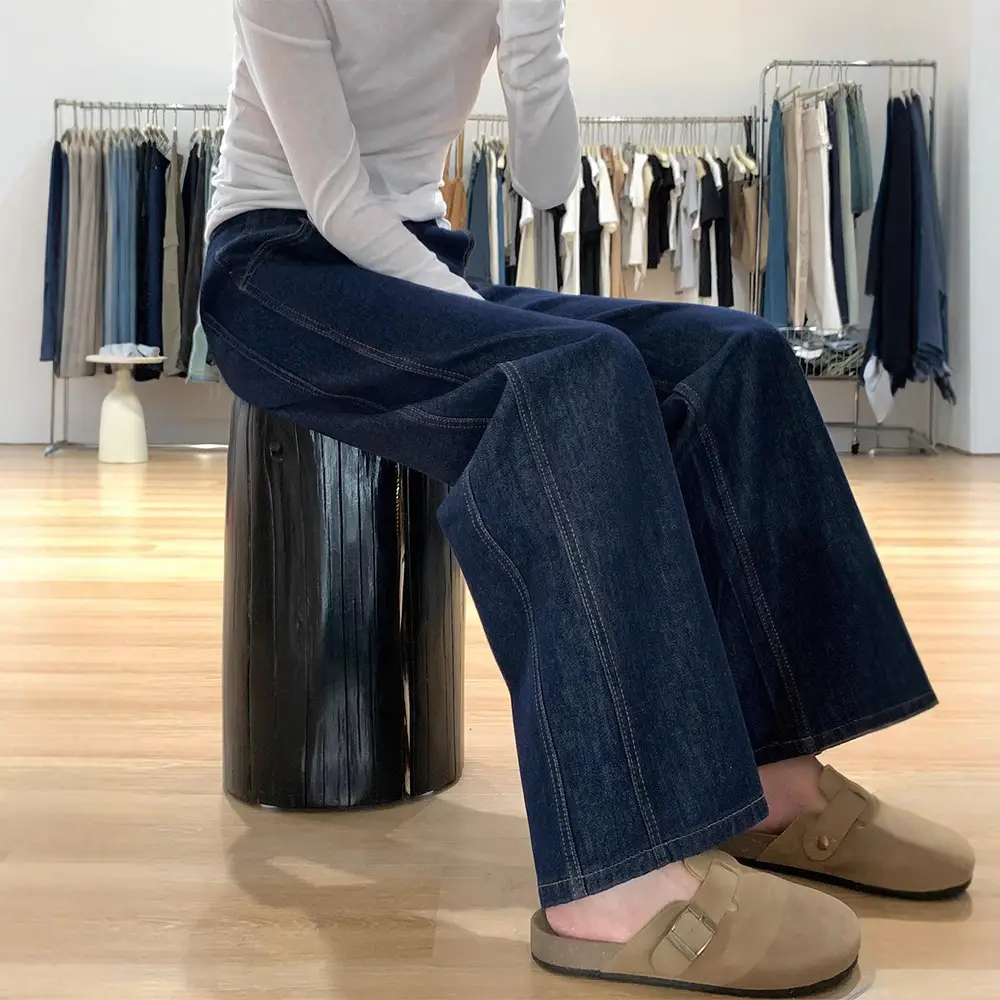 Dark Blue Women's Slimming Jeans Plus Size
