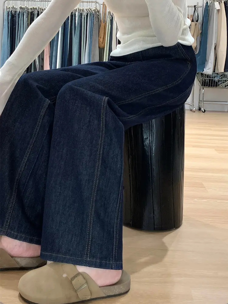 Dark Blue Women's Slimming Jeans Plus Size — feature 1