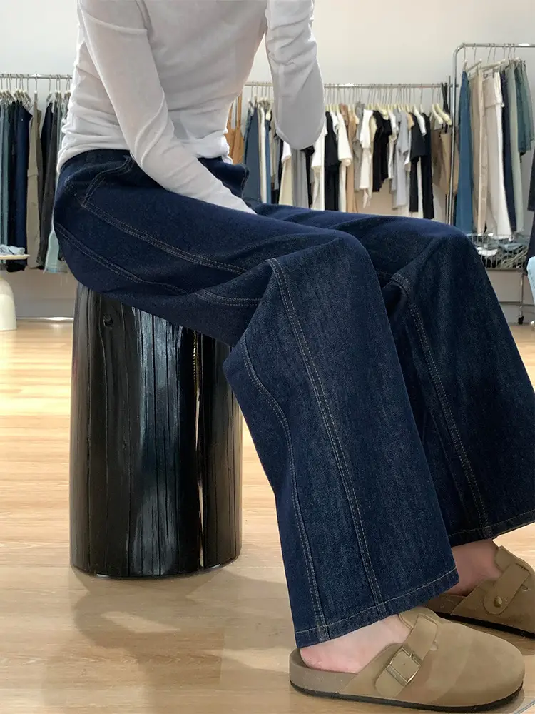 Dark Blue Women's Slimming Jeans Plus Size — feature 2