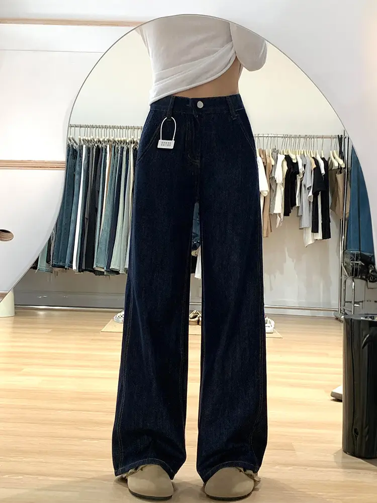 Dark Blue Women's Slimming Jeans Plus Size — feature 4