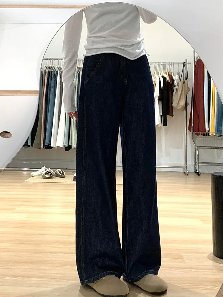 Dark Blue Women's Slimming Jeans Plus Size — feature 6