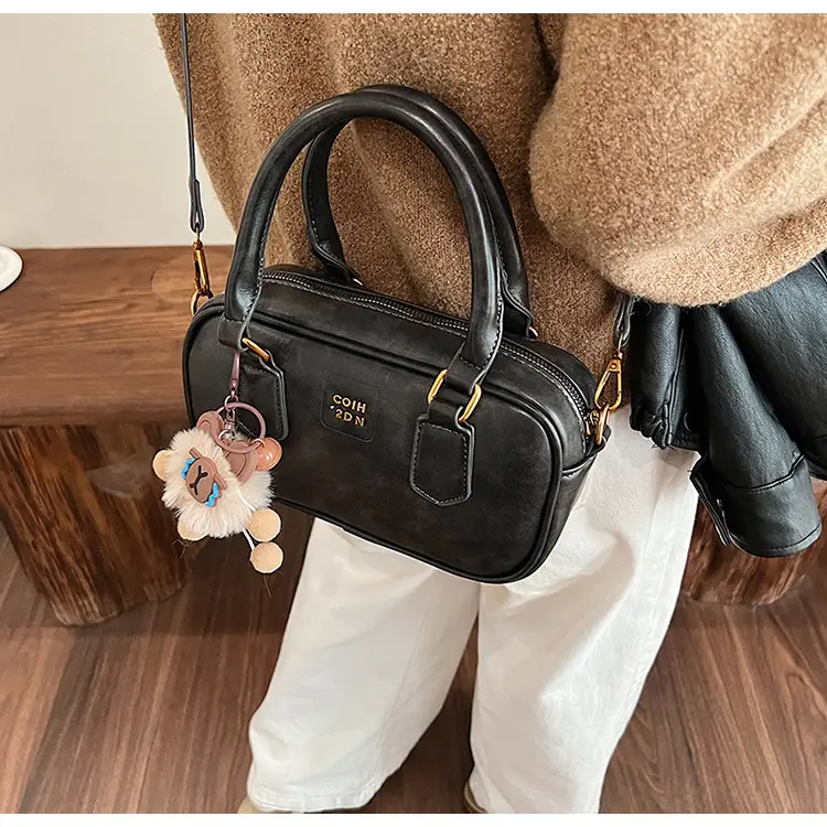 Women's British Retro Shoulder Crossbody Bag Brown 2024 — feature 28