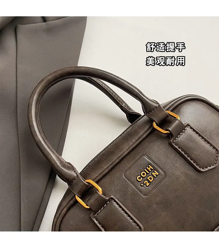 Women's British Retro Shoulder Crossbody Bag Brown 2024 — feature 6