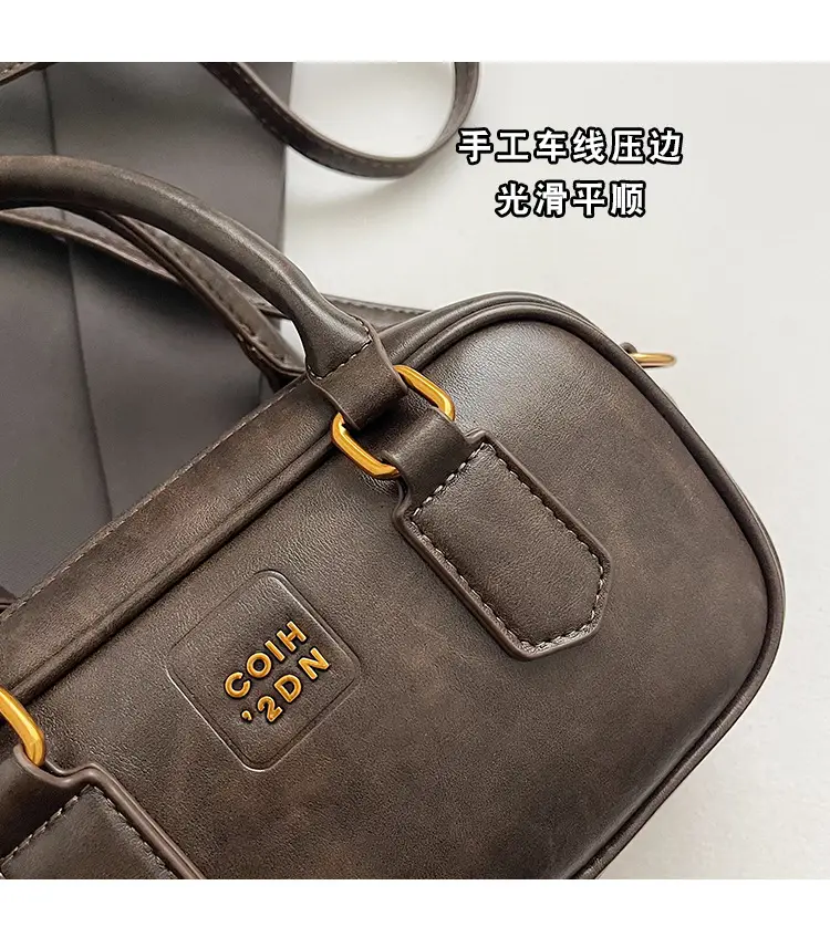 Women's British Retro Shoulder Crossbody Bag Brown 2024 — feature 9
