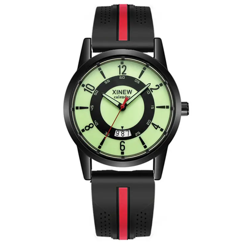 Xinew Men's Black Quartz Watch with Digital Display — feature 15
