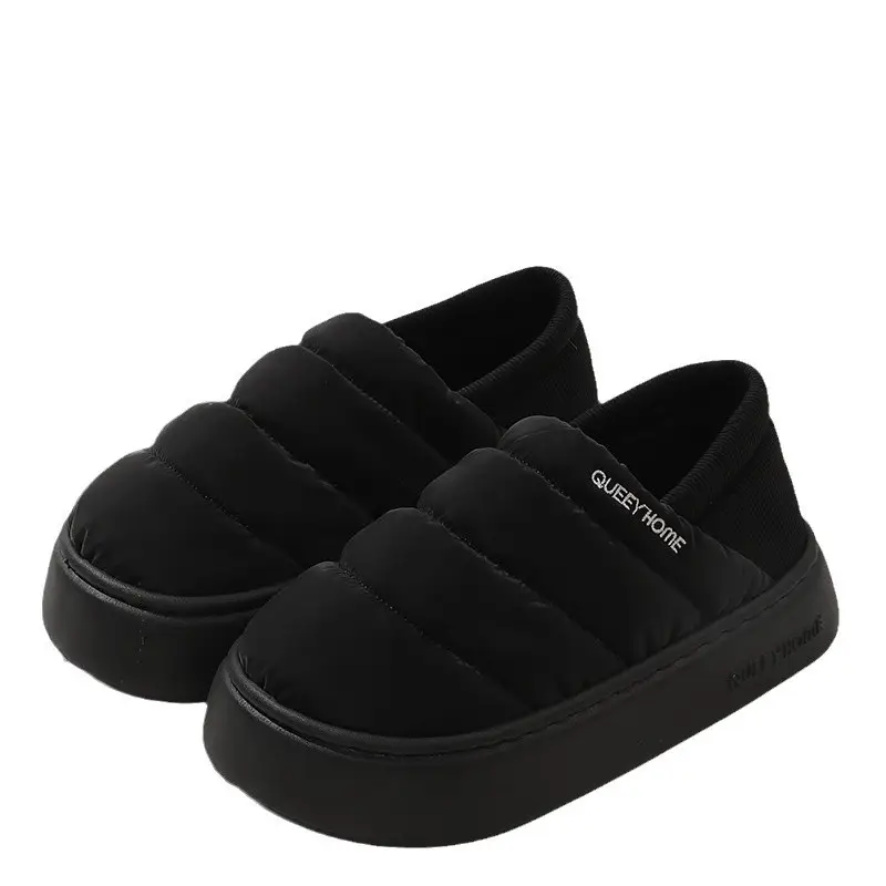 Non-Slip Maternity Shoes for Women 2026 Autumn and Winter New Indoor Home Warm Waterproof down Fabric Slippers with a Stepping-On-Clouds Feel - Image 8
