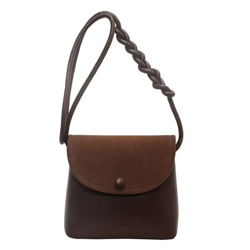 Women's Niche Brown Woven Shoulder Bag 2023 - Image 2
