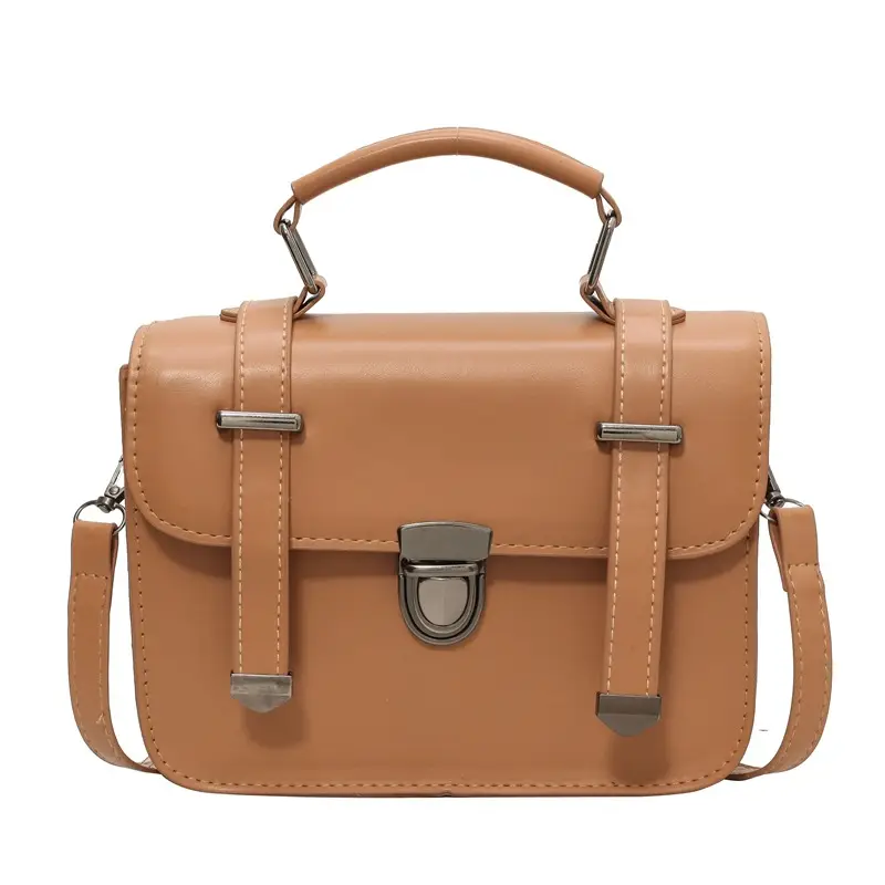 Vintage Women's Textured Shoulder Bag Brown 2024 - Image 8