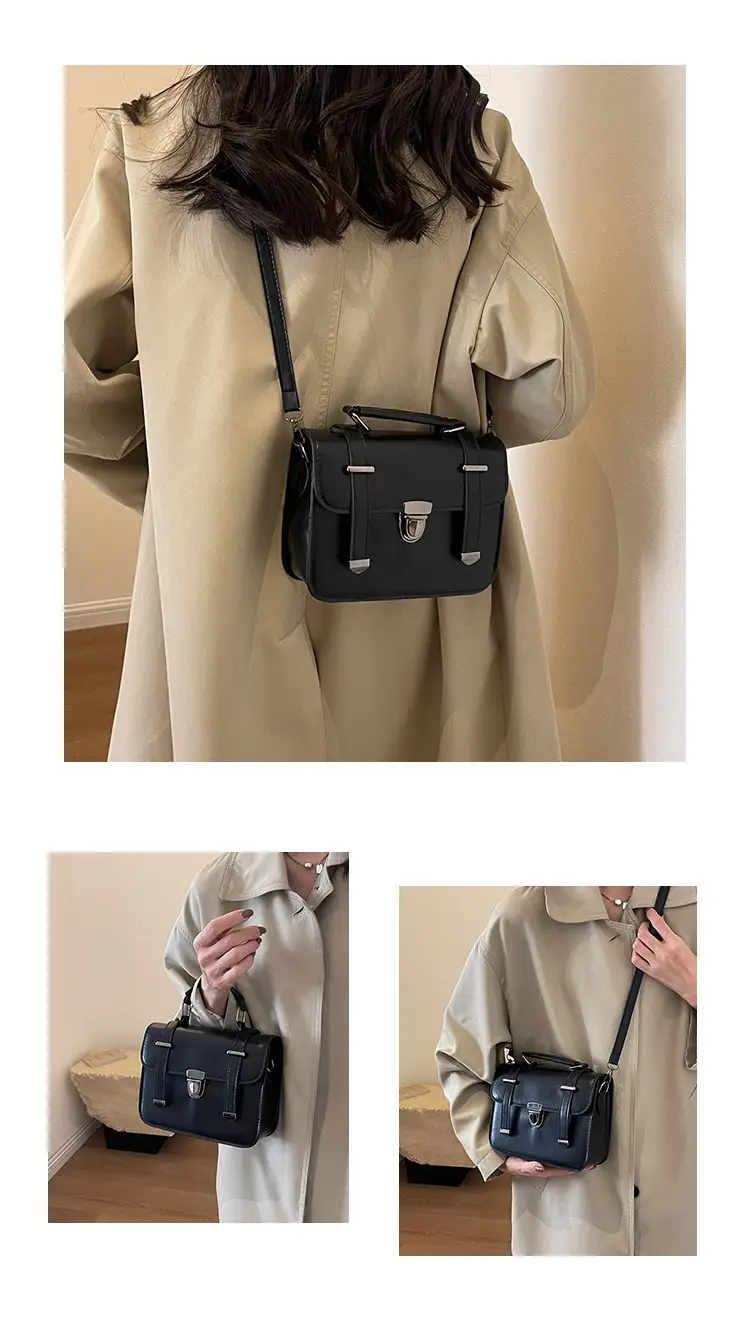 Vintage Women's Textured Shoulder Bag Brown 2024 — feature 23