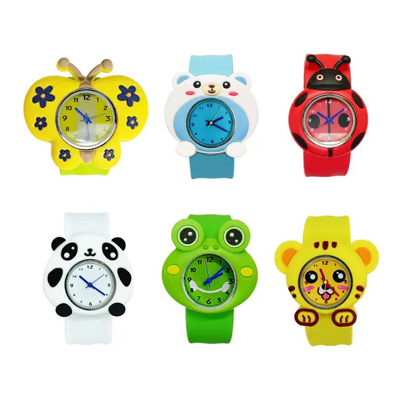 Pink Pig Design Slap Watch for Kids Primary School