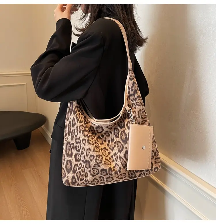 Leopard Print Large Shoulder Bag Women 2024 Winter — feature 14