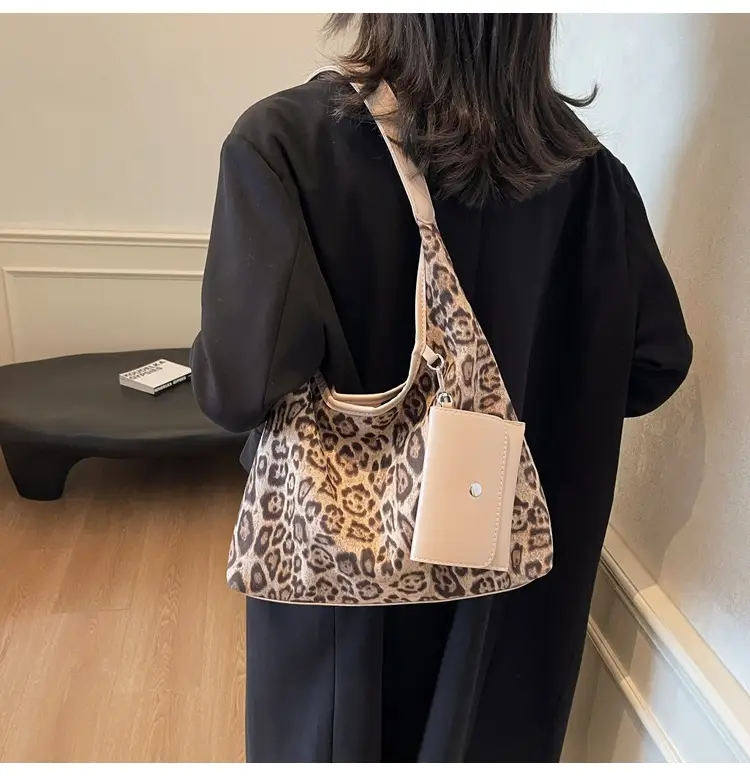 Leopard Print Large Shoulder Bag Women 2024 Winter — feature 15