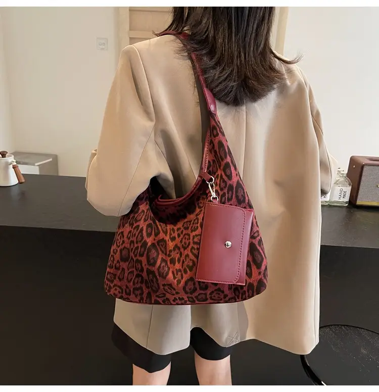 Leopard Print Large Shoulder Bag Women 2024 Winter — feature 18