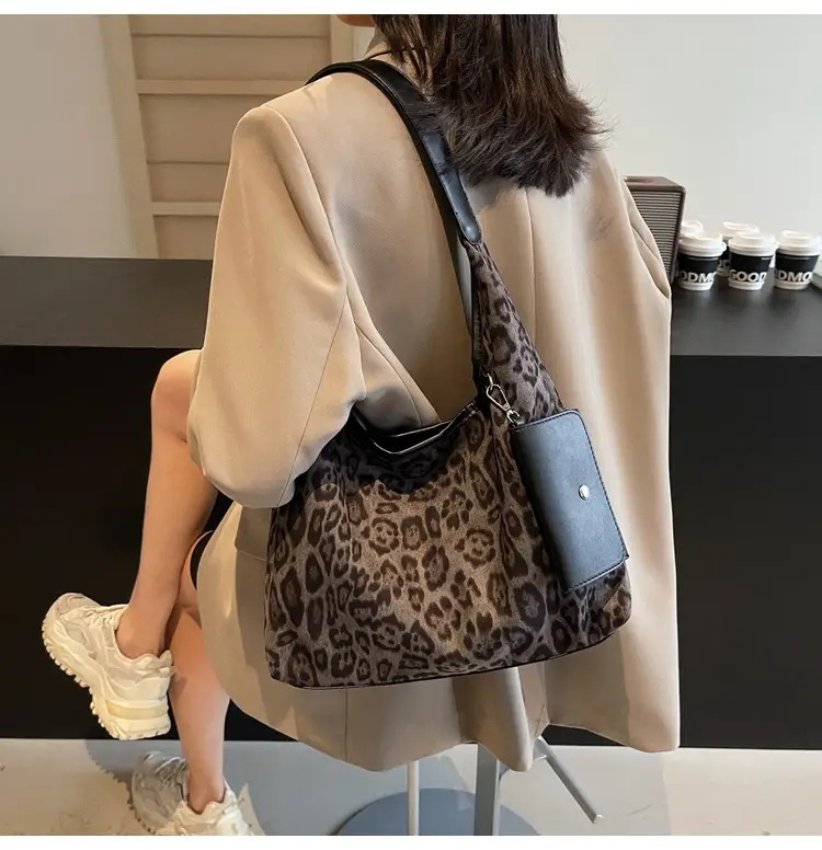 Leopard Print Large Shoulder Bag Women 2024 Winter — feature 23