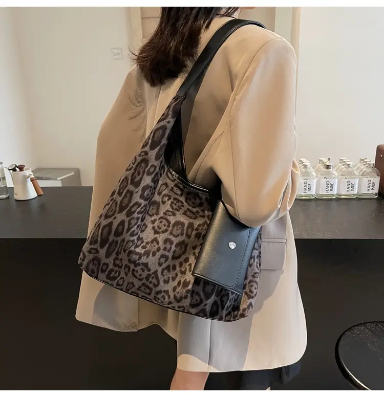 Leopard Print Large Shoulder Bag Women 2024 Winter — feature 25