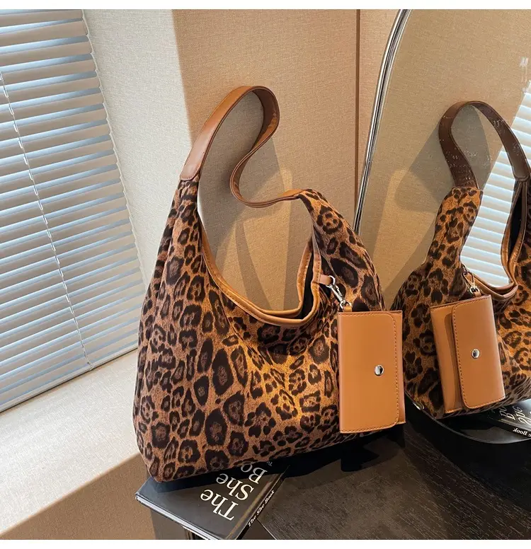 Leopard Print Large Shoulder Bag Women 2024 Winter — feature 27
