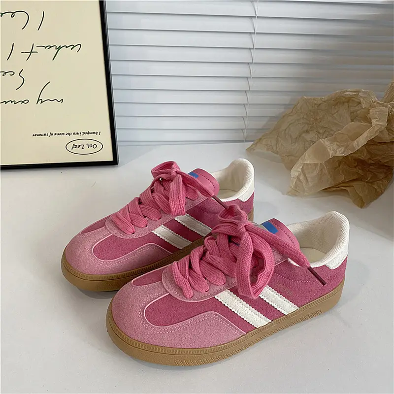 Korean Style Pink Sneakers All Match Summer - Image 4
