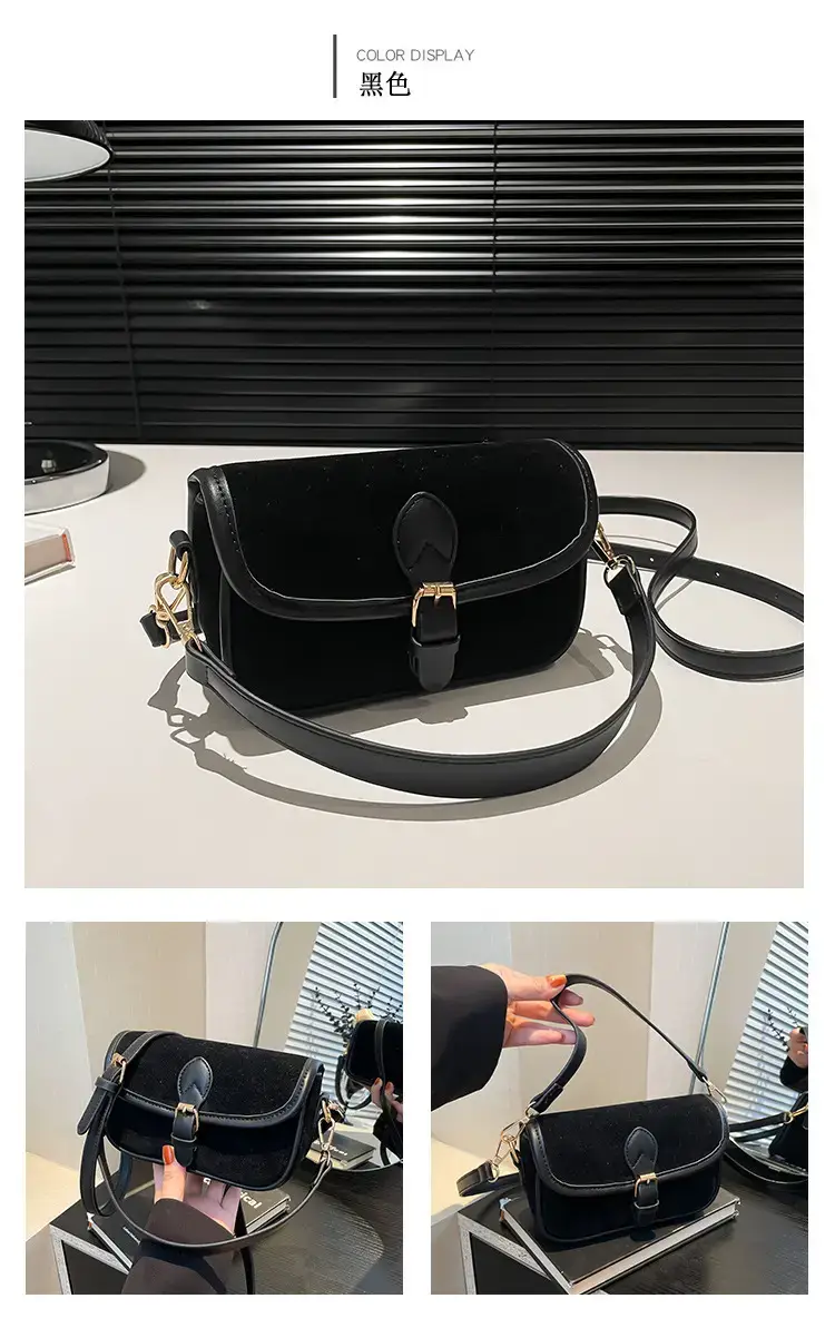 Vintage Frosted Leather Shoulder Bag Women 2024 New — feature 10