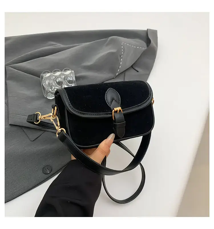 Vintage Frosted Leather Shoulder Bag Women 2024 New — feature 23