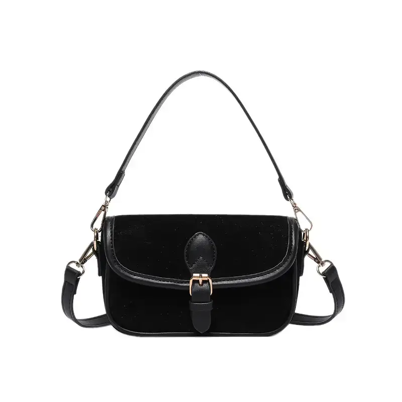 Vintage Frosted Leather Shoulder Bag Women 2024 New - Image 3
