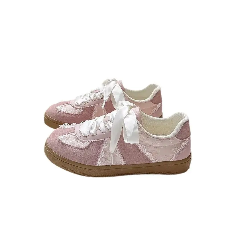 Thick-Soled White Shoes for Women 2025 New Autum Thick-Soled Heightening Versatile Casual Sports Sneakers Lightweight Breathable Sneakers - Image 5