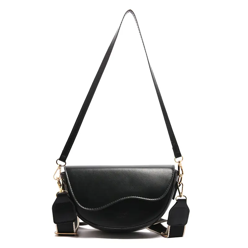 Black Textured Crossbody Bag for Women 2024 - Image 8