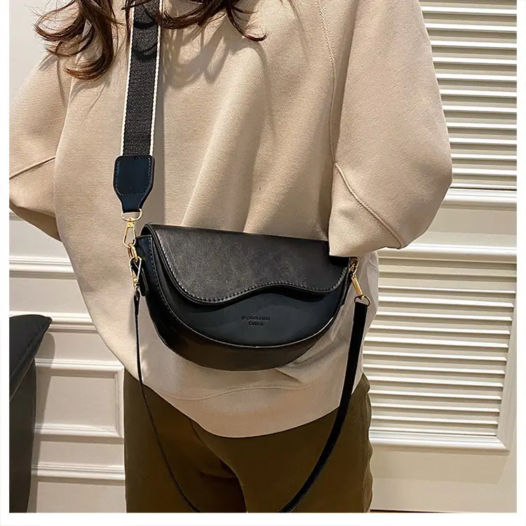 Black Textured Crossbody Bag for Women 2024 — feature 22