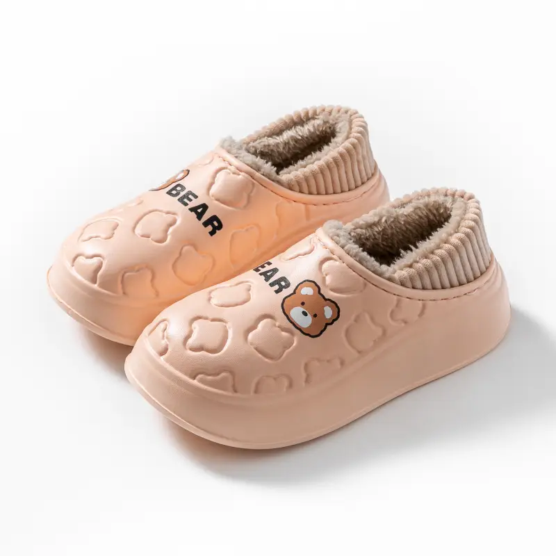 Women Waterproof Cotton Slippers Autumn Winter 2025