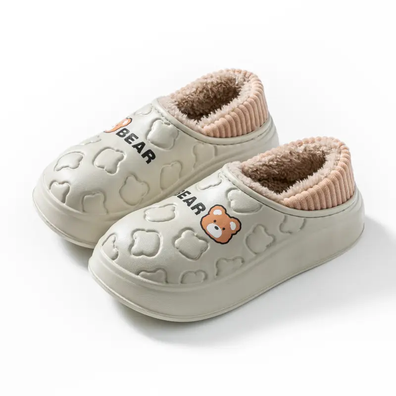 Women Waterproof Cotton Slippers Autumn Winter 2025