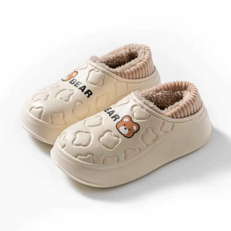 Women Waterproof Cotton Slippers Autumn Winter 2025