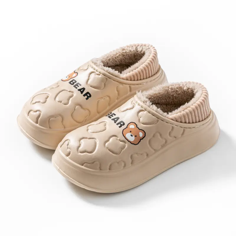 Women Waterproof Cotton Slippers Autumn Winter 2025