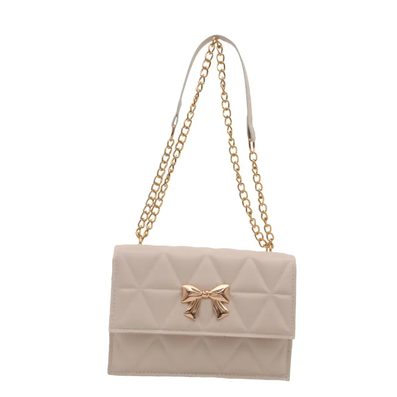 Pink Quilted Chain Shoulder Bag for Women 2025