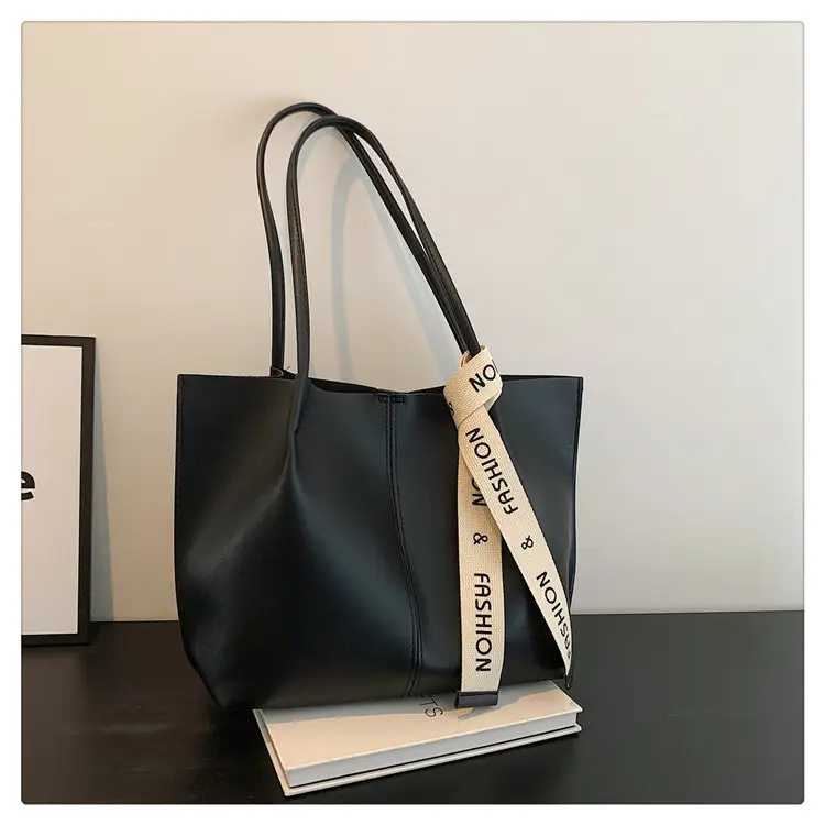 Large Capacity Women's Brown Shoulder Tote Bag — feature 26