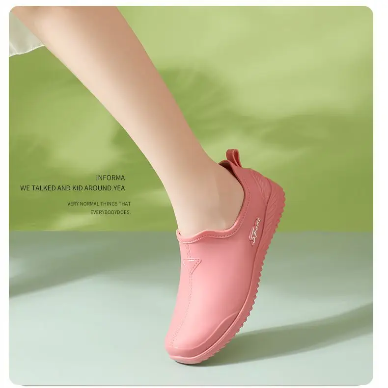 Women's Rain Boots, Shallow Mouth, Fashionable, Trendy, Low-Cut, Fleece-Lined, Warm, Short Tube, Non-Slip, Waterproof, Rubber Shoes, Dropshipping, Foot-Warming, Low Heel — feature 14